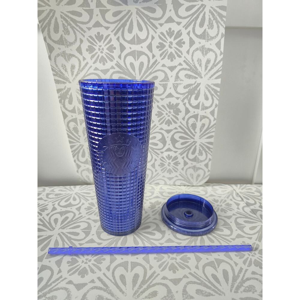 NWT Starbucks 2023 Summer Cobalt Blue Studded Tumbler – 24 oz Venti - Picture 5 of 13